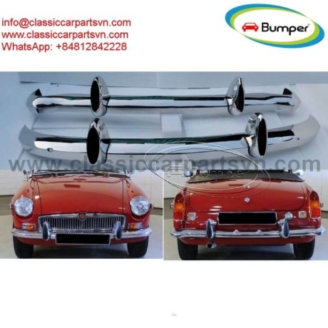 mgb-bumpers-with-rubber-on-over-riders-big-0
